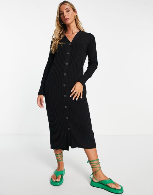 Ribbed cardigan hot sale dress