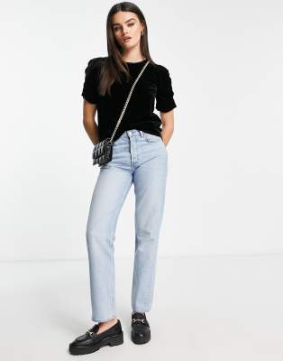 Nelly - Top in velluto nero - Whistles Camicia donna  - immagine1