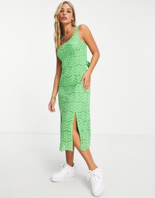 Whistles Noelle lace midi dress in green - Click1Get2 Promotions