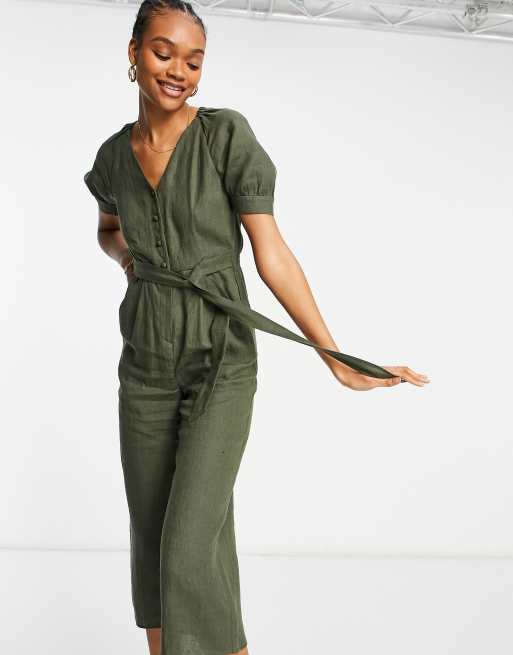 Whistles store khaki jumpsuit