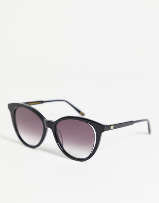 Whistles – Okulary przeciwsłoneczne oversize typu kocie oko