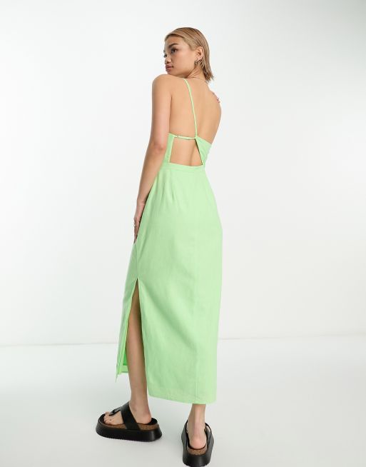 Lime Silk Satin Cami Top, WHISTLES