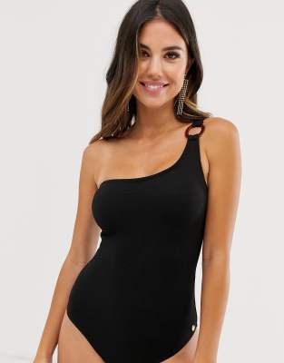 whistles one shoulder swimsuit