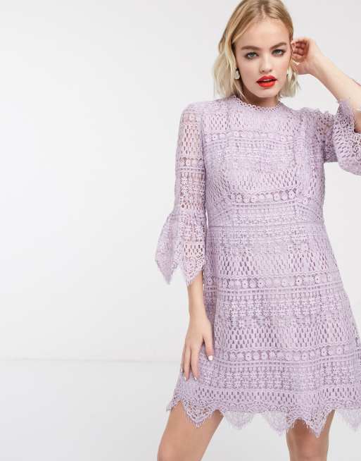Whistles open back lace dress ASOS