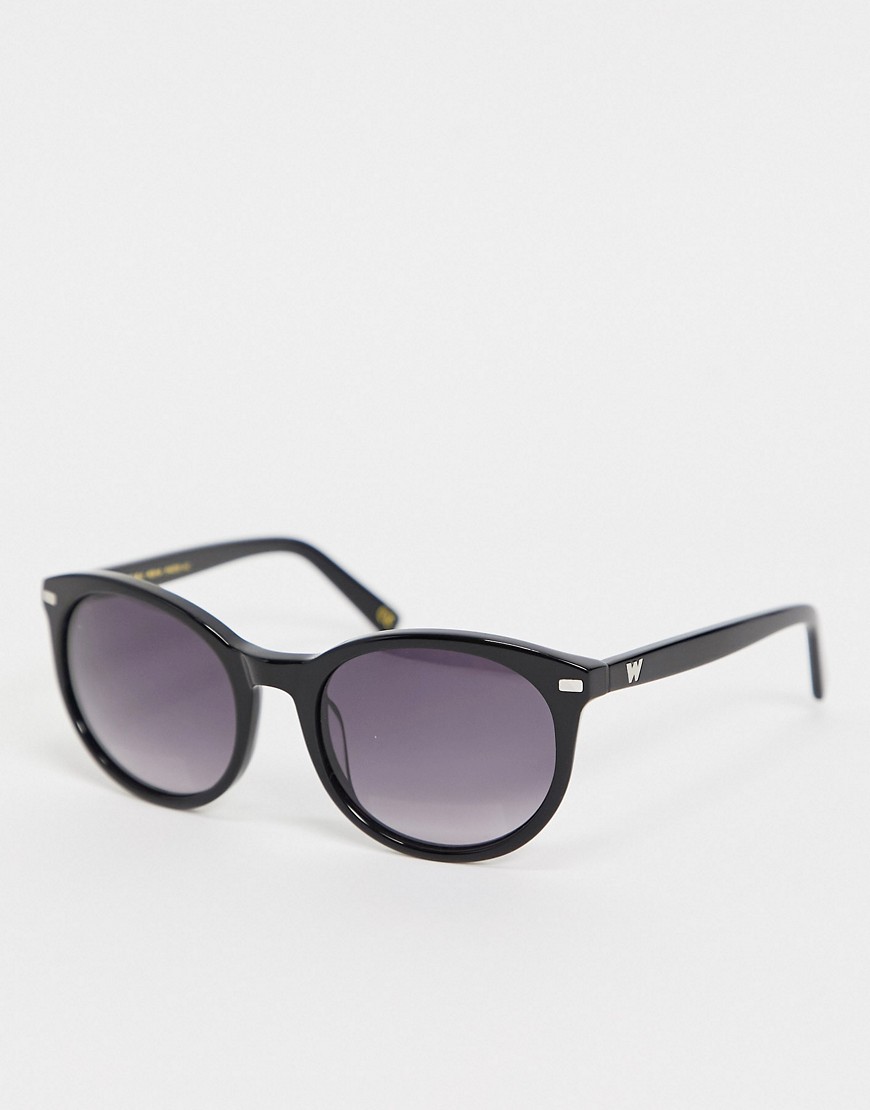 Whistles oval oversized sunglasses-Black
