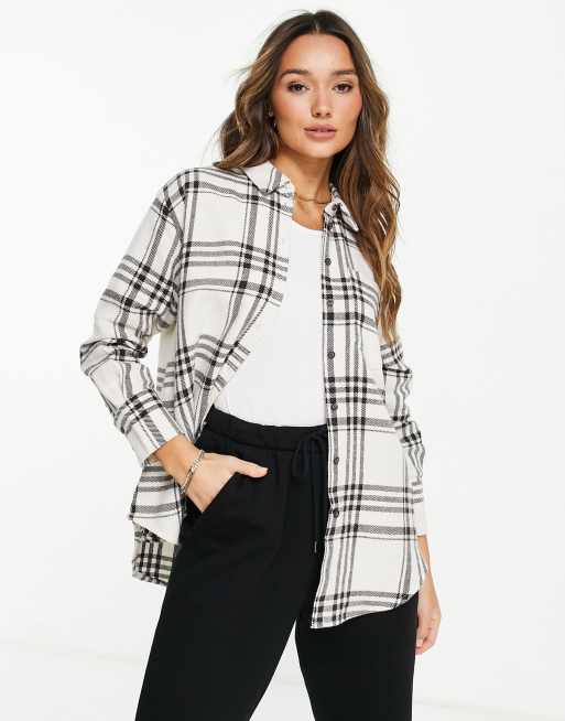 Whistles – Oversize-Hemd, einfarbig kariert