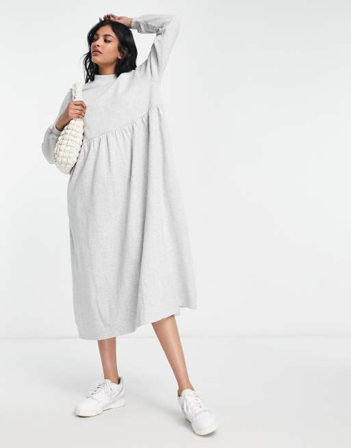 Midi sale sweatshirt dress