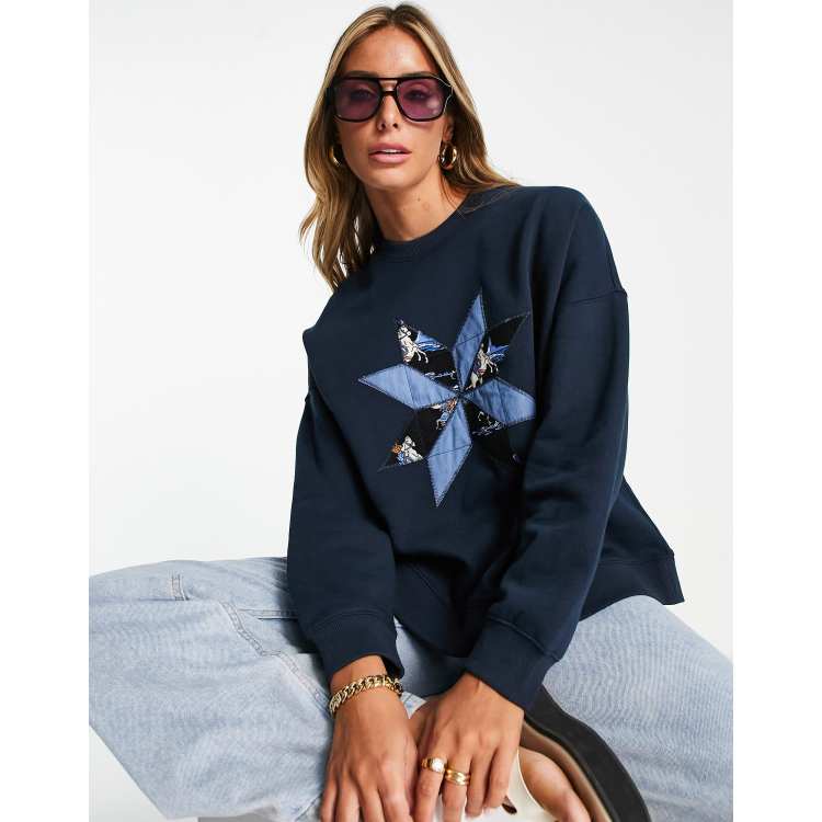 Whistles Patchwork Cowboy Sweatshirt