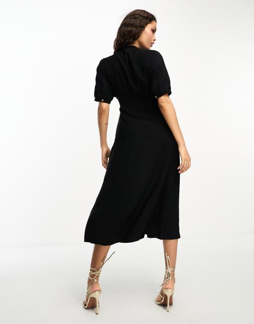 Whistles black outlet shirt dress