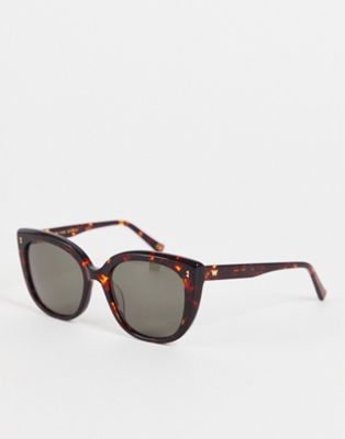 Whistles premium cat eye sunglasses in classic tortoiseshell