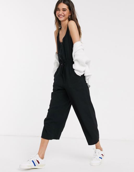 Whistles quinn casual jumpsuit in black