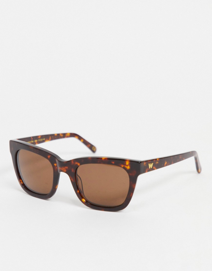 Whistles rectangle lens sunglasses-Brown