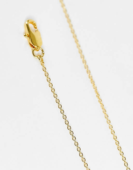 Designer Brands Whistles seed bead bar necklace in gold 