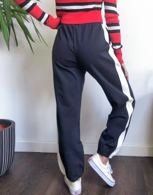 side stripe sweatpants