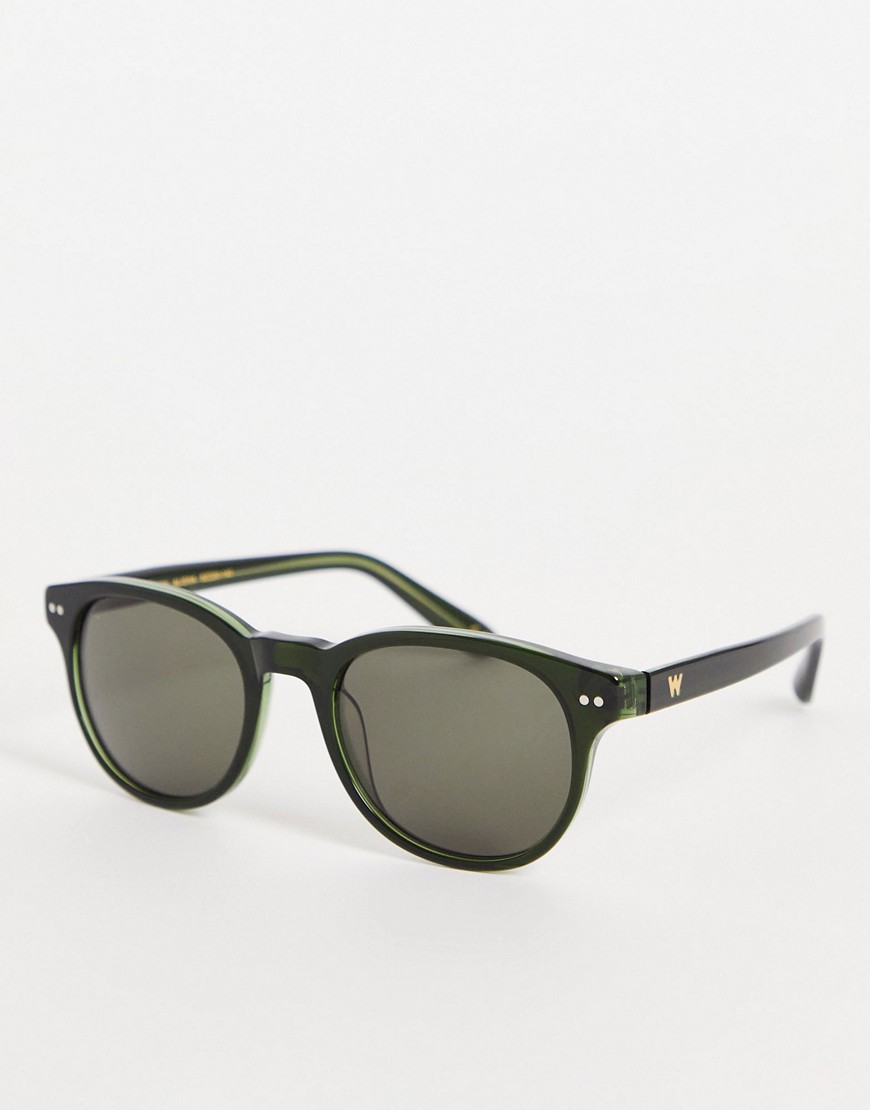 Whistles signature round sunglasses in olive green