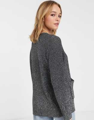 whistles grey cardigan