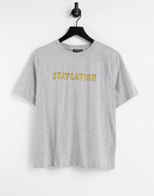 Tops Whistles - T-shirt à logo Staycation - Gris