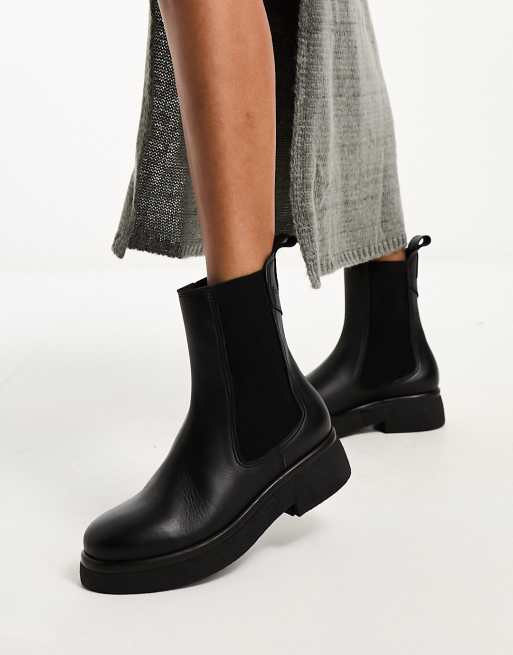 Whistles textured sole Chelsea boots in black ASOS