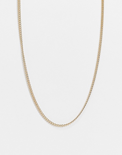 Whistles thin chain necklace in vintage gold