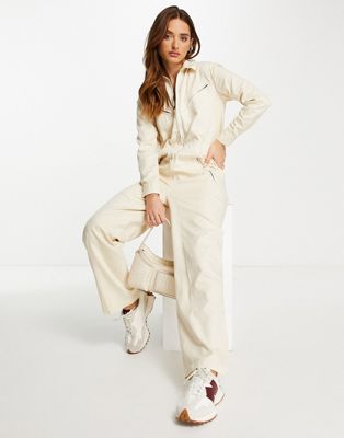 Whistles ultimate utility jumpsuit  in stone - ASOS Price Checker
