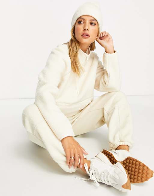 Whistles - Veste zippée style sportif en polaire - Beige, 3 de 4