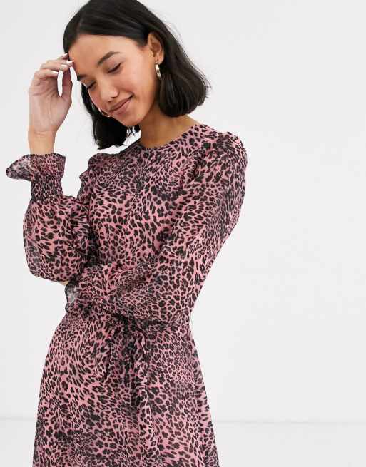 Whistles - Vestito midi a strati con stampa jungle animalier, 4 di 4