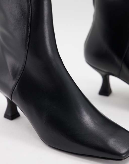 Whistles - Wade - Bottines en cuir à bout carré - Noir, 3 de 4