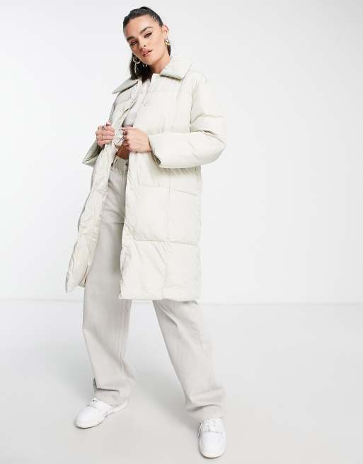 Ivory puffer coat sale