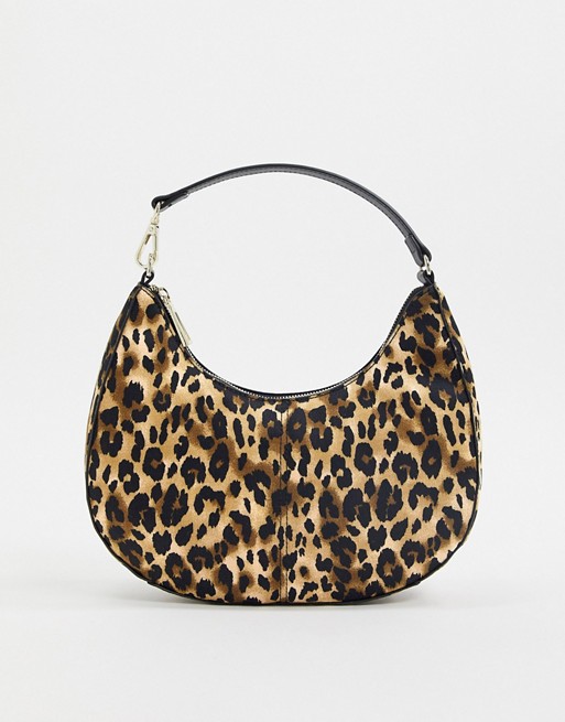 Who What Wear Seeley 90s shoulder bag in leopard