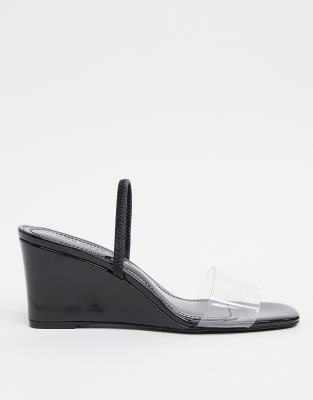 black perspex wedges