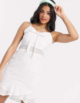 broderie anglaise flower girl dresses