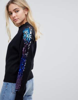 asos sequin jumper