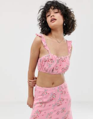 top with ruffle straps