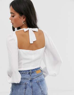 asos bustier top