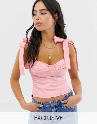 asos bustier top