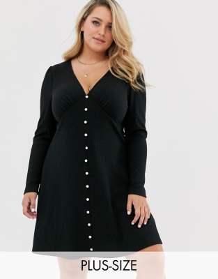 Wild Honey Plus long sleeve tea dress 