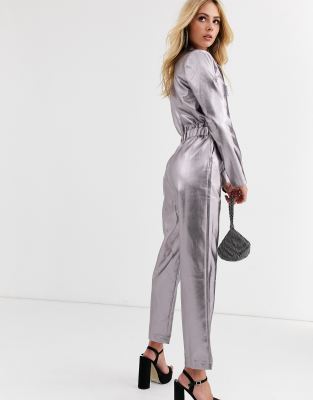 asos metallic jumpsuit