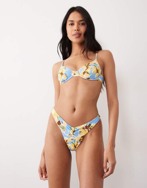 Wild Lovers Bahama bikini bottom in multi floral, 2 of 5