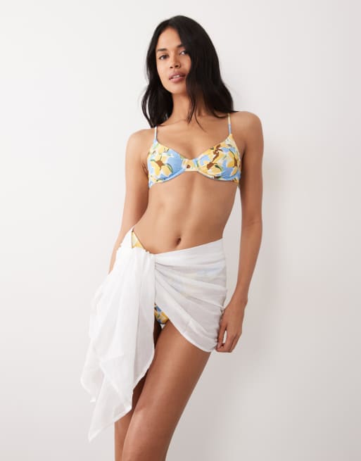 Wild Lovers Bahama underwire bikini top in multi floral, 2 of 5