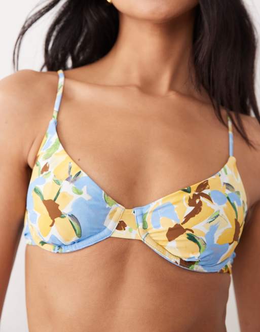 Wild Lovers Bahama underwire bikini top in multi floral, 3 of 5