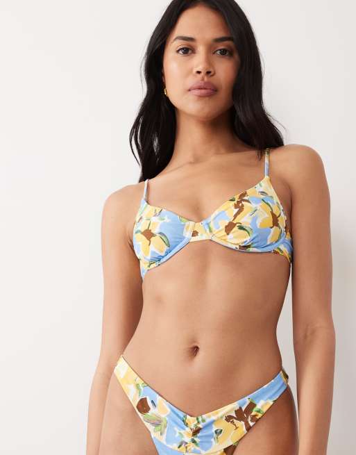 Wild Lovers Bahama underwire bikini top in multi floral, 5 of 5