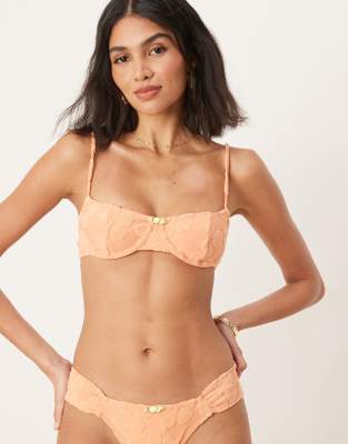 Wild Lovers - Bikinioberteil in Coral Kiss-Orange