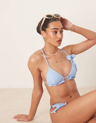Wild Lovers - Blue Lagoon - Triangel-Bikinioberteil in Blau