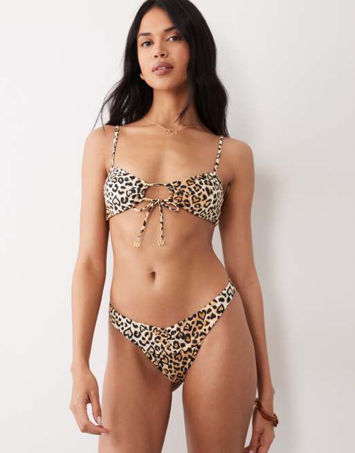 Wild Lovers - Honeycomb - Bikinibroekje met luipaard- en hartjesprint, 2 van 5
