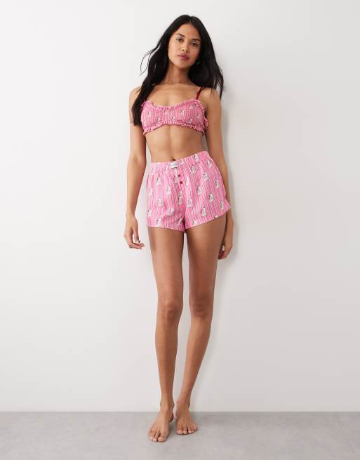 Wild Lovers - Ines - Boxershort in roze gestreepte cowboyprint, 3 van 5
