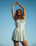 [Wild Lovers] Wild Lovers Milkshake mini beach dress in blue multi M Multi