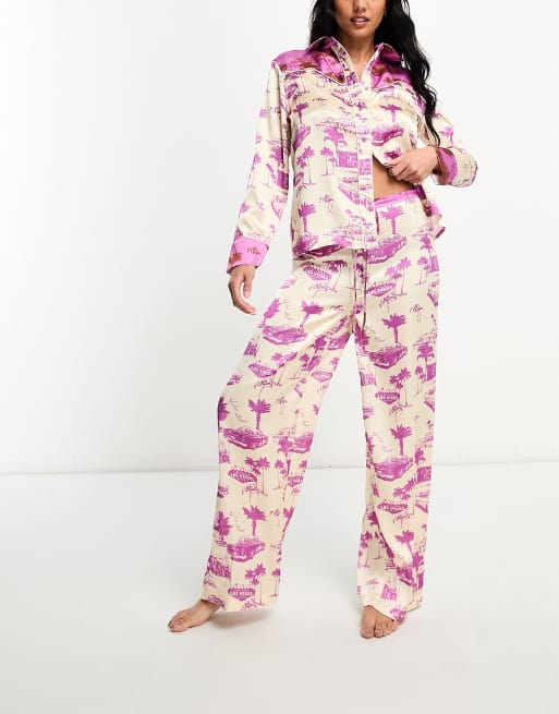 Wild Lovers - Presley - Pyjamabroek in grafische retroprint