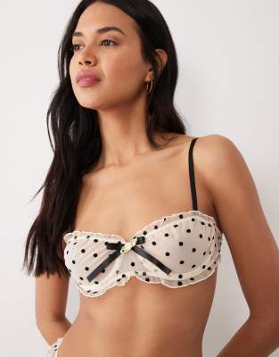 Wild Lovers Romy Mesh Bra In Neutral