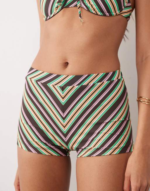 Wild Lovers – Sahara – Flerfärgade, randiga, korta shorts, 3 av 6
