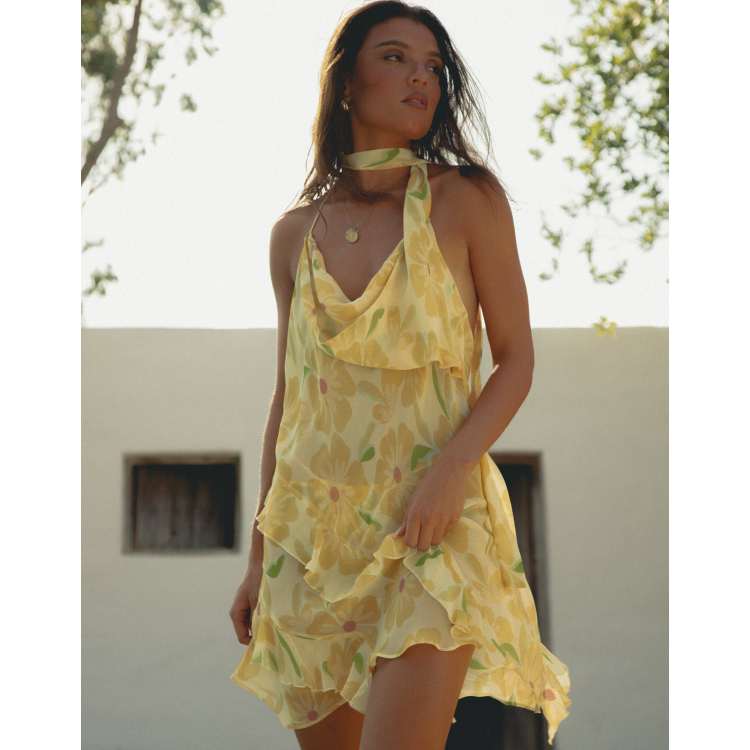 sundance silk floral dress Sleeveless Halter | Black Rayon Nylon inspired paisley print features a tiered maxi skirt and flattering silhouette  Say hello to Sundance